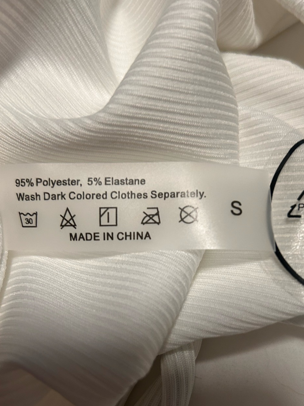 NWT Ribbed adjustable white bikini - Picture 9 of 9